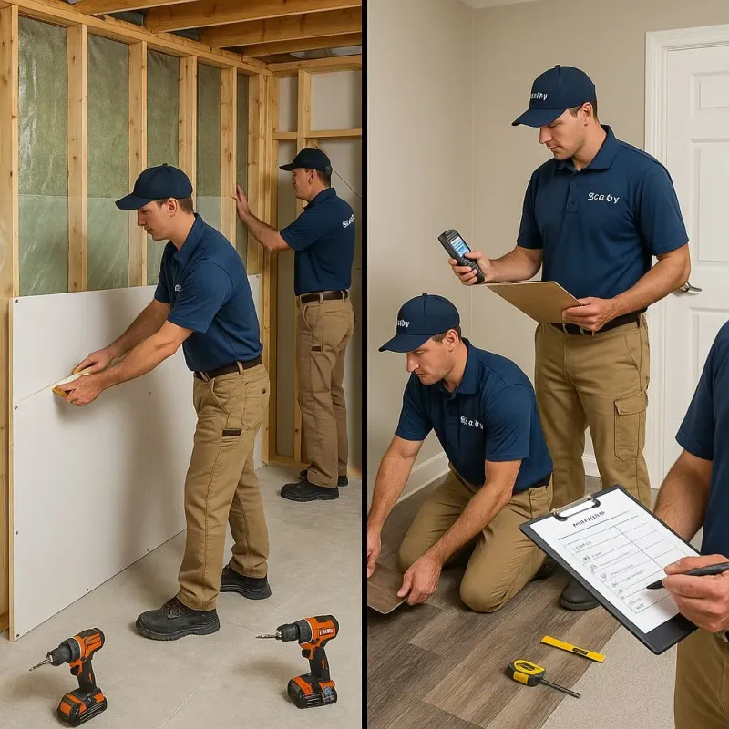 Repairs and Reconstruction process in West Babylon, NY